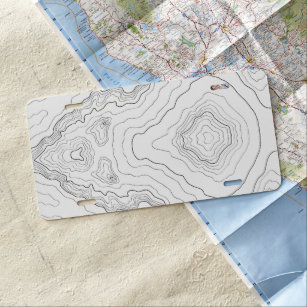 Plaque D'immatriculation Carte de Topographyc