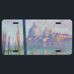 Plaque D'immatriculation Claude Monet - Grand Canal, Venise<br><div class="desc">Le Grand Canal,  Venise - Claude Monet,  Huile sur toile,  1908</div>