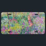 Plaque D'immatriculation Claude Monet - Le jardin d'Iris à Giverny<br><div class="desc">Jardin d'Iris à Giverny / Jardin d'Artiste à Giverny - Claude Monet,  1899-1900</div>