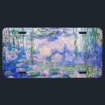 Plaque D'immatriculation Claude Monet - Nymphéas / Nymphéas 1919<br><div class="desc">Nymphéas (W.1852) - Claude Monet,  Huile sur toile,  1916-1919</div>