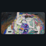 Plaque D'immatriculation Gustav Klimt - Carte magnétique Vierge<br><div class="desc">La Vierge / Le Maiden - Gustav Klimt,  Huile sur toile,  1913</div>