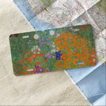 Plaque D'immatriculation Gustav Klimt Fleur Jardin Cottage Nature<br><div class="desc">Un beau tableau de jardin - c'est un tableau classique de Gustav Klimt,  appelé Cottage Garden,  ou Bauergarten,  1907,  qui est un gros plan d'un jardin fleuri,  un tableau floral coloré.</div>
