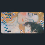 Plaque D'immatriculation Gustav Klimt - Mère et Enfant<br><div class="desc">Mère et Enfant (détail de trois ans de femme) - Gustav Klimt,  Huile sur toile,  1905</div>