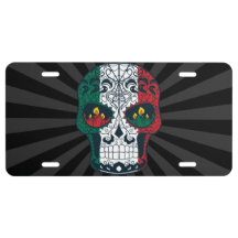 Le drapeau mexicain colore le jour du crâne mort