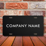 Plaque D'immatriculation Nom De Société Personnalisé Ou Nom Personnel<br><div class="desc">Customisez ce design et créez votre plaque de licence personnalisée. Si le nom de l'entreprise est long, vous pouvez ajuster la taille de la police pour qu'elle s'intègre. Vous pouvez TRANSFÉRER ce DESIGN sur d'autres produits Zazzle et l'ajuster à la plupart des articles Zazzle. Vous pouvez également cliquer sur le...</div>