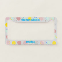 Plaque d'immatriculation personnalisée 'Ride More