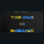 Plaque D'immatriculation Stop the War<br><div class="desc">This Stop the War in Ukraine design is for people who care about the fate of Ukraine and the Ukrainian people . This I Stand with Ukrain is for the true patriots of Ukraine If your wife, husband, brother, sister or friends love and support Ukraine, then this design veut them...</div>