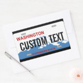 Plaque d'immatriculation Washington autocollant pe (Enveloppe)