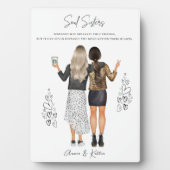 Plaque d'impression de Noël du meilleur ami custom (Devant)