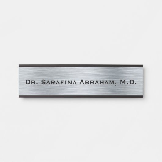 Plaque d'indication du nom de la porte du docteur (Devant)