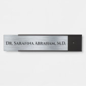 Plaque d'indication du nom de la porte du docteur (Devant)