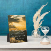 Plaque d'infirmière avec devis inspirant (Côté)