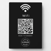 Plaque d'information WiFi avec code QR pour des co (Devant)