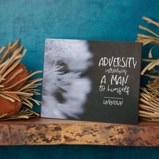 Plaque d'inspiration de l'université (Côté)