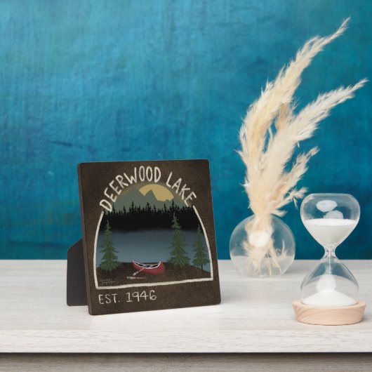 Plaque d'inspirivité du canot du lac Deerwood (Insitu)