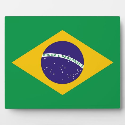 Plaque Drapeau Brésilienne (Devant)