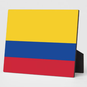 Plaque drapeau colombienne