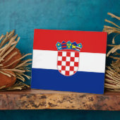 Plaque Drapeau Croate (Côté)