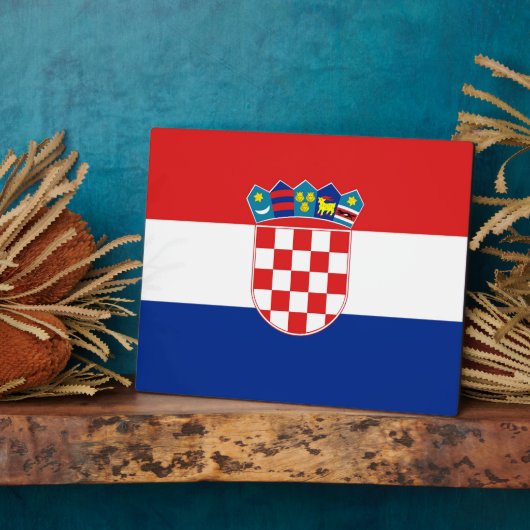 Plaque Drapeau Croate (Côté)