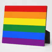 Plaque drapeau de la Fierté LGBT Rainbow (Côté)