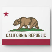 Plaque drapeau de l'État de Californie (Devant)