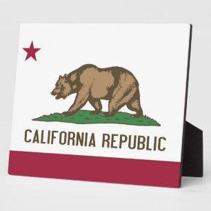 Plaque drapeau de l'État de Californie