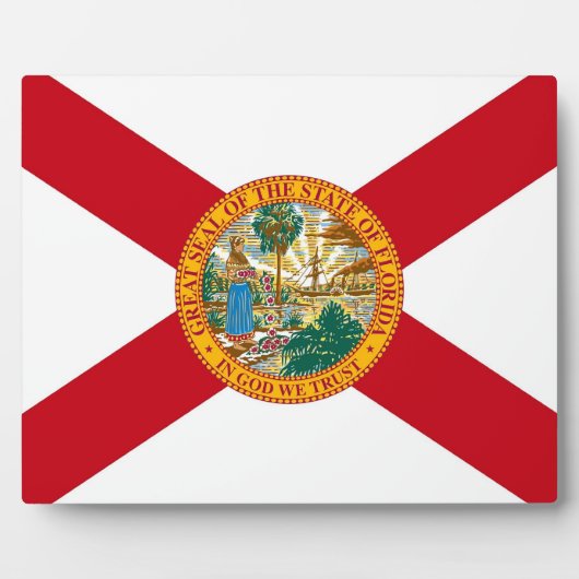 Plaque drapeau de l'État de Floride (Devant)