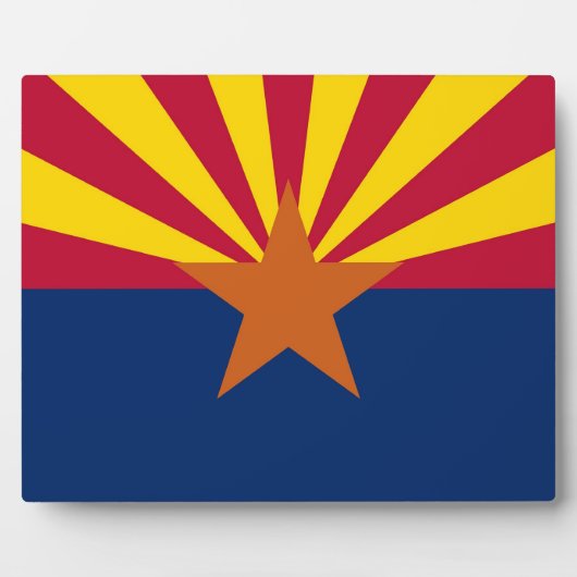 Plaque drapeau de l'État de l'Arizona (Devant)