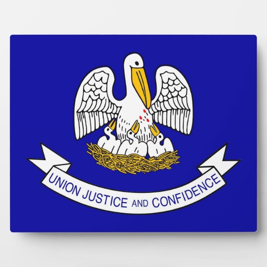 Plaque drapeau de l'État de Louisiane (Devant)