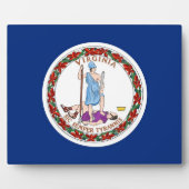 Plaque drapeau de l'État de Virginie (Devant)