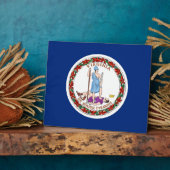 Plaque drapeau de l'État de Virginie (Côté)
