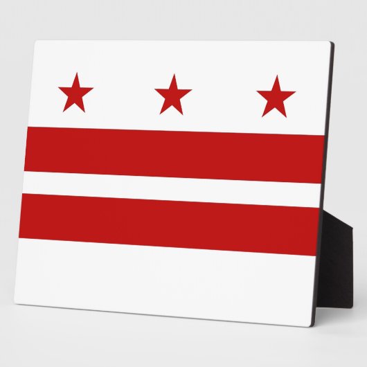 Plaque drapeau de l'État de Washington DC (Côté)