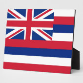 Plaque drapeau de l'État d'Hawaii (Côté)