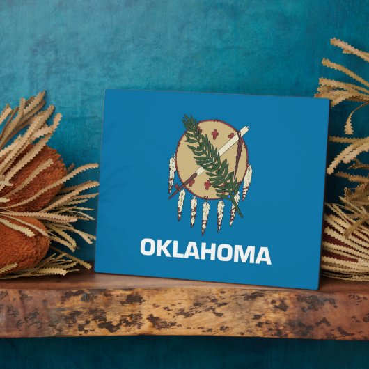 Plaque Drapeau de l'État d'Oklahoma (Côté)