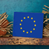 Plaque Drapeau De L'Union Européenne (Côté)