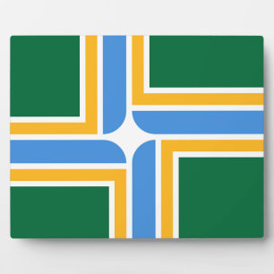 Plaque drapeau de Portland City