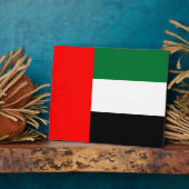 Plaque Drapeau Des Émirats Arabes Unis (Côté)