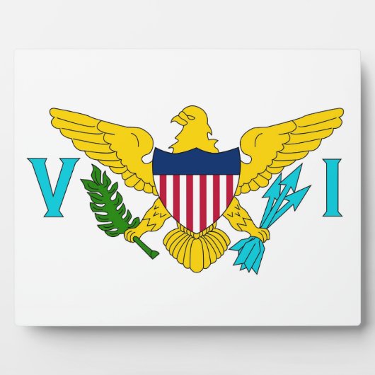 Plaque Drapeau des Îles Vierges (Devant)