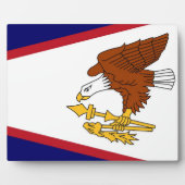 Plaque drapeau des Samoa américaines (Devant)