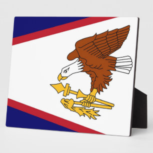 Plaque drapeau des Samoa américaines