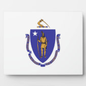 Plaque Drapeau D'État Du Massachusetts (Devant)