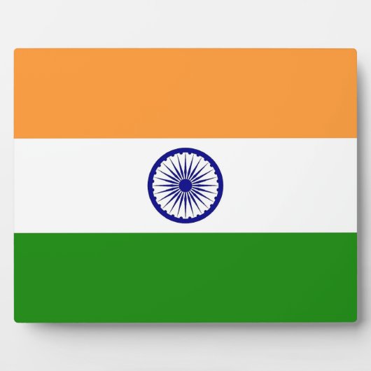 Plaque Drapeau Indien (Devant)
