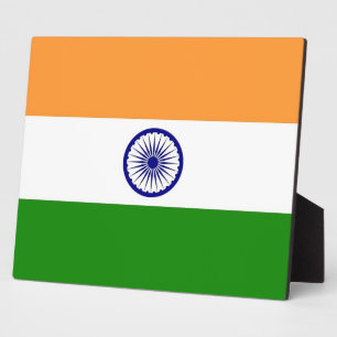 Plaque Drapeau Indien
