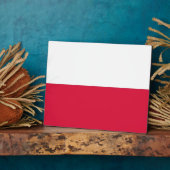 Plaque drapeau polonaise (Côté)