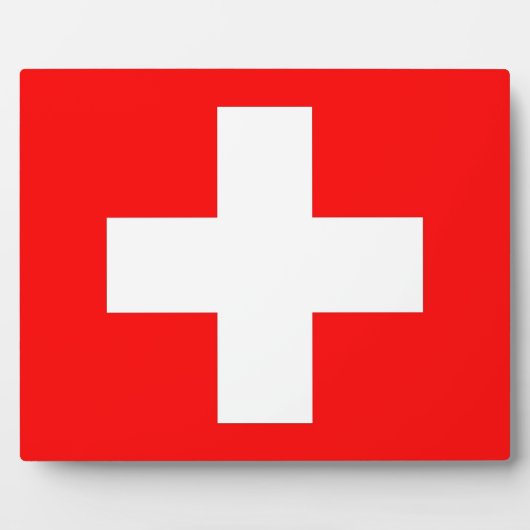Plaque Drapeau Suisse (Devant)