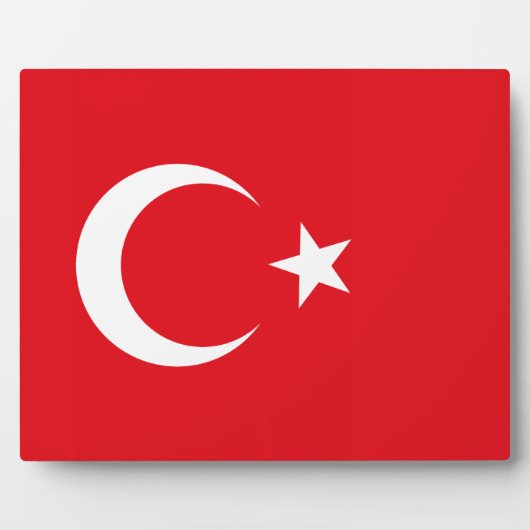Plaque Drapeau Turquie (Devant)