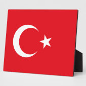 Plaque Drapeau Turquie (Côté)