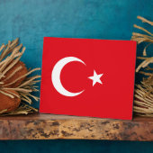 Plaque Drapeau Turquie (Côté)