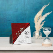 Plaque du 40e anniversaire du Mariage de Ruby Flor (Insitu)