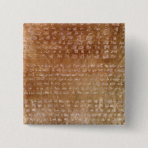 Plaque du Darius I 550-500 BC Vierkante Button 5,1 Cm